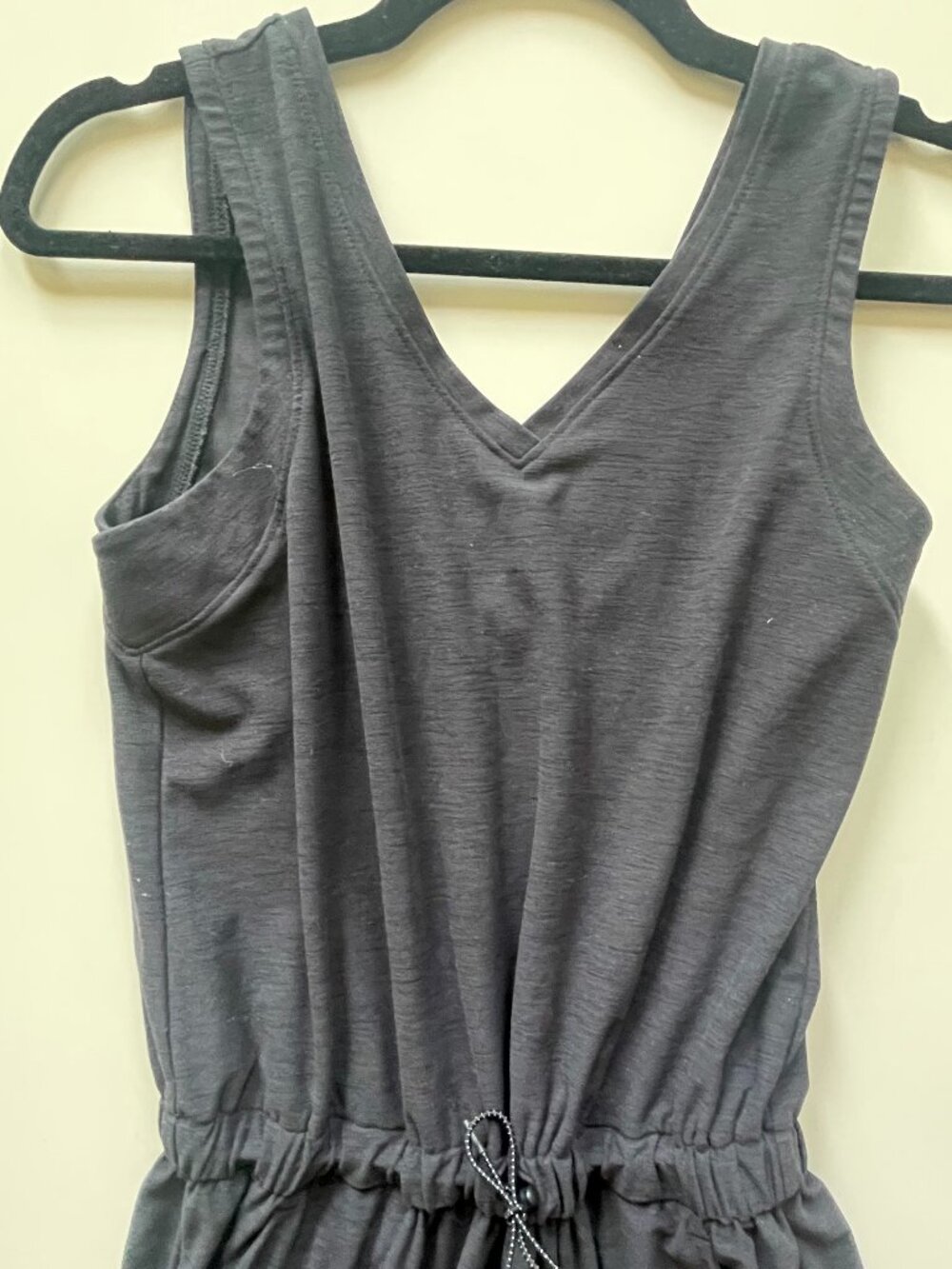 Breathe Old Navy V-Neck Wide-Leg Jumpsuit for Women, Size S, Charcoal Gray - Picture 6 of 6